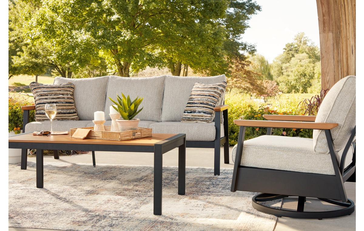 Carmel Highlands Outdoor Sofa/Chairs/Table (Set of 4)