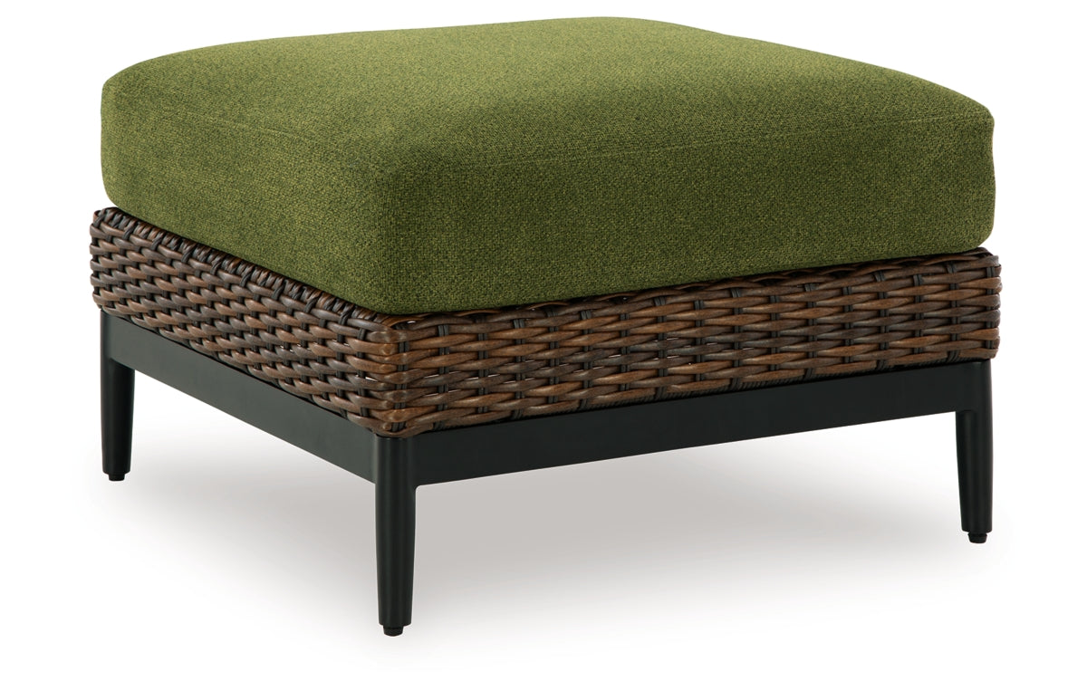 Horizon Hall Outdoor Ottoman with Cushion