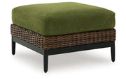 Horizon Hall Outdoor Ottoman with Cushion