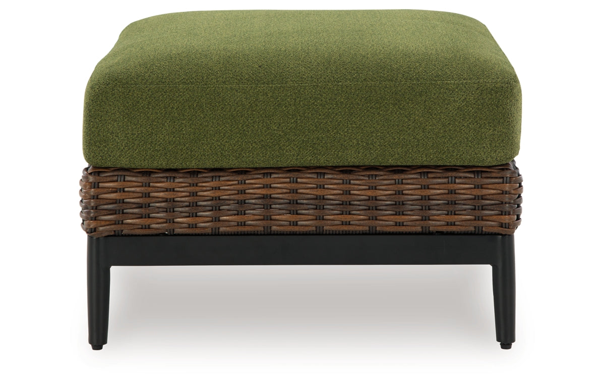 Horizon Hall Outdoor Ottoman with Cushion