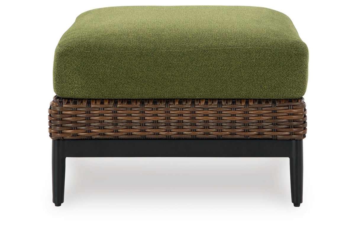 Horizon Hall Outdoor Ottoman with Cushion