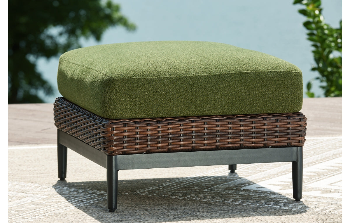 Horizon Hall Outdoor Ottoman with Cushion