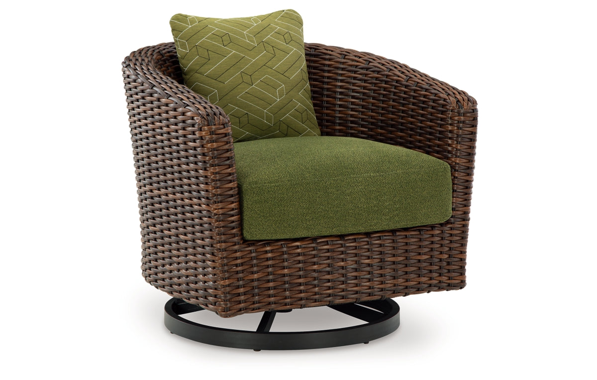 Horizon Hall Outdoor Swivel Lounge Chair with Cushion