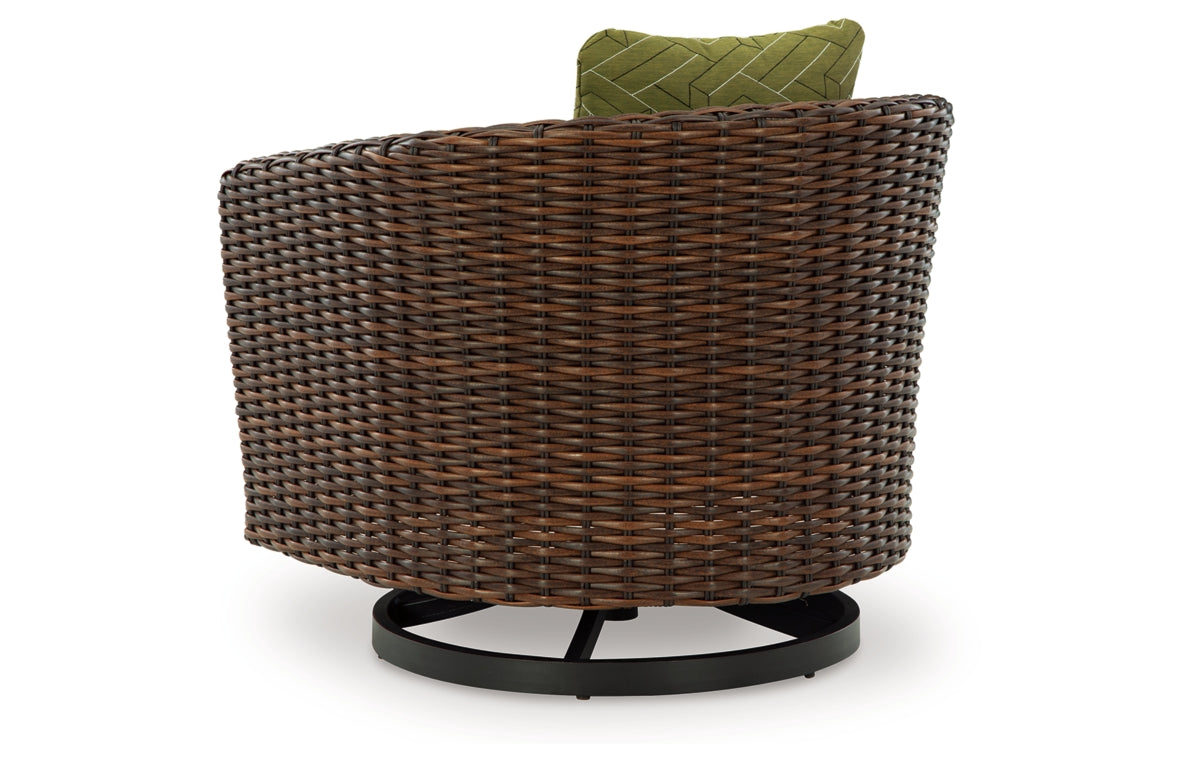 Horizon Hall Outdoor Swivel Lounge Chair with Cushion