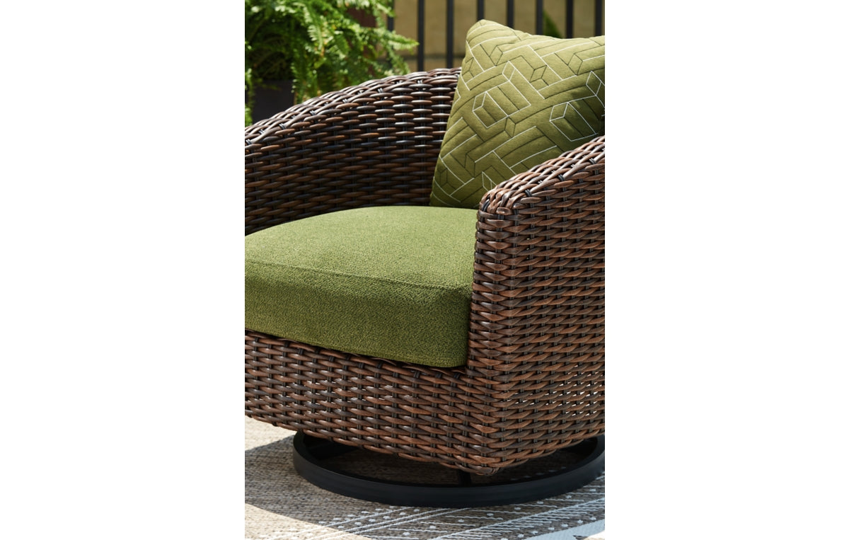 Horizon Hall Outdoor Swivel Lounge Chair with Cushion