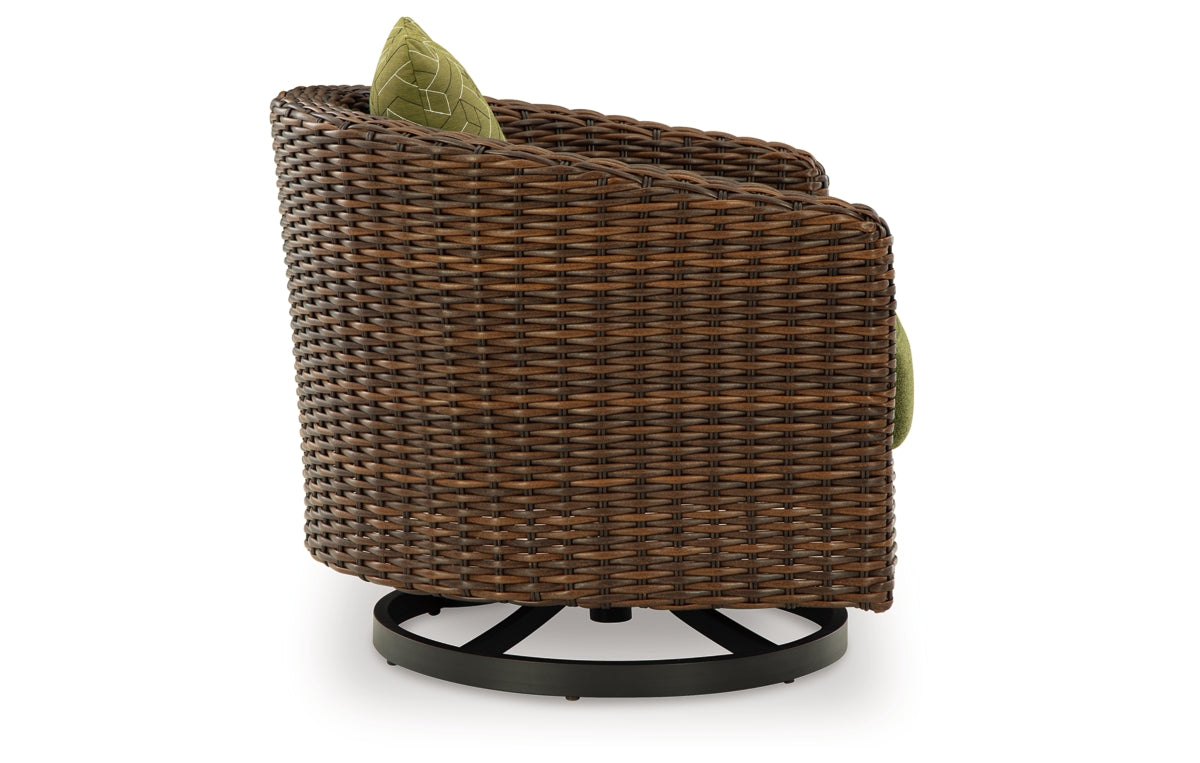 Horizon Hall Outdoor Swivel Lounge Chair with Cushion