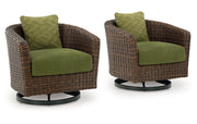 Horizon Hall Outdoor Swivel Lounge Chair with Cushion