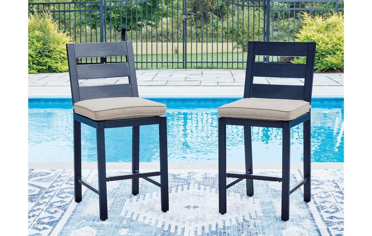 East Beach Outdoor Counter Height Bar Stool (Set of 2)