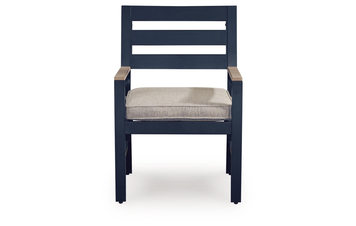 East Beach Outdoor Arm Chair with Cushion (Set of 2)