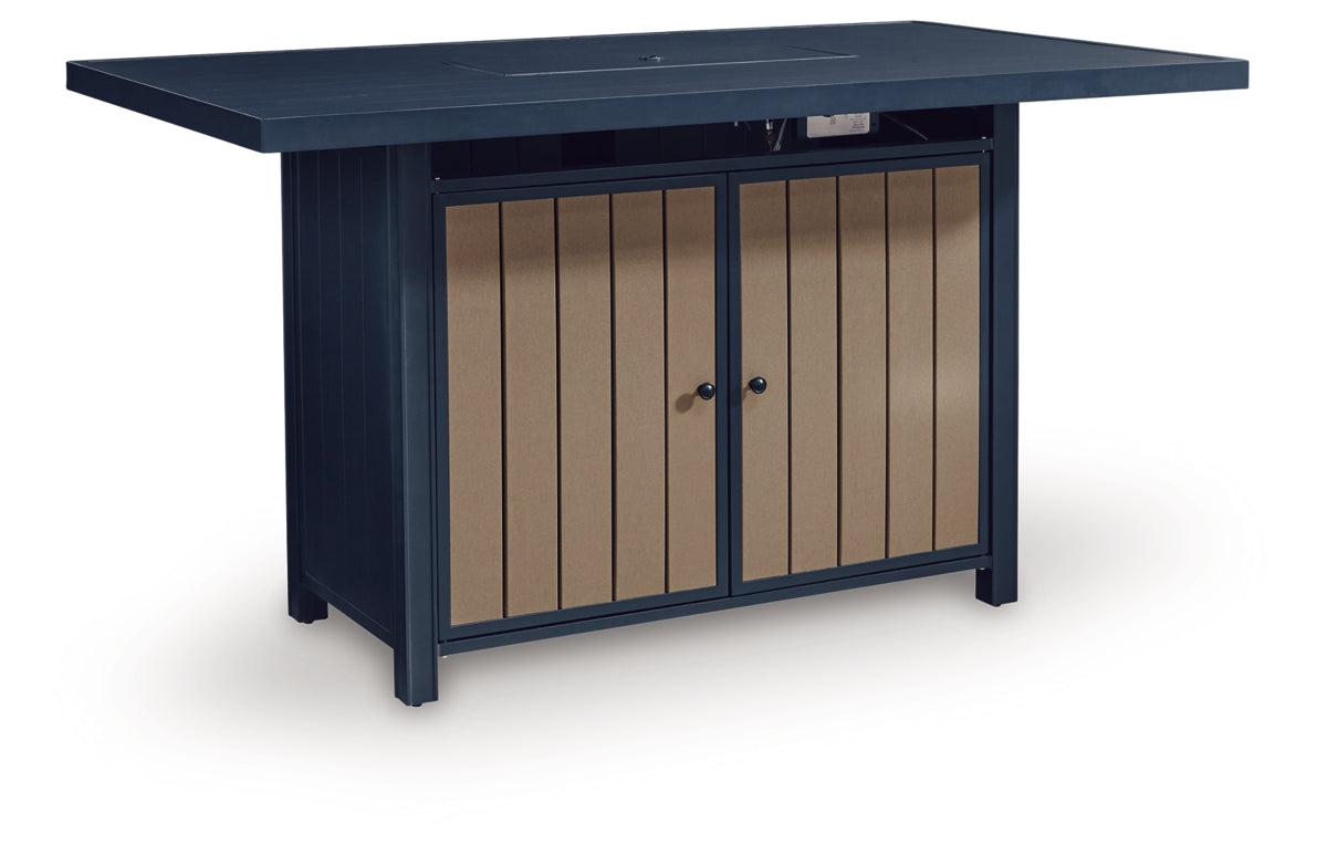 East Beach Outdoor Bar Table with Fire Pit