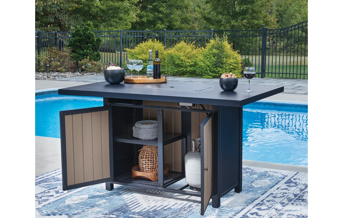 East Beach Outdoor Bar Table with Fire Pit