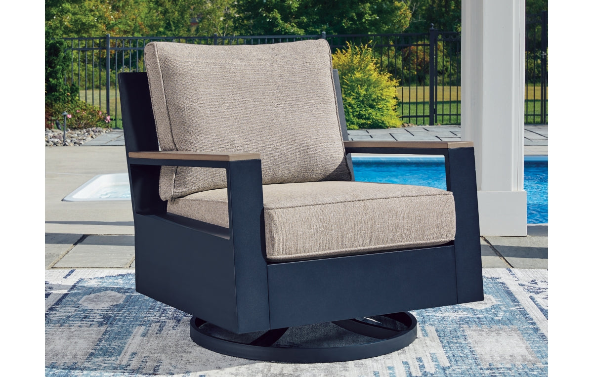 East Beach Outdoor Swivel Glider Chair with Cushion
