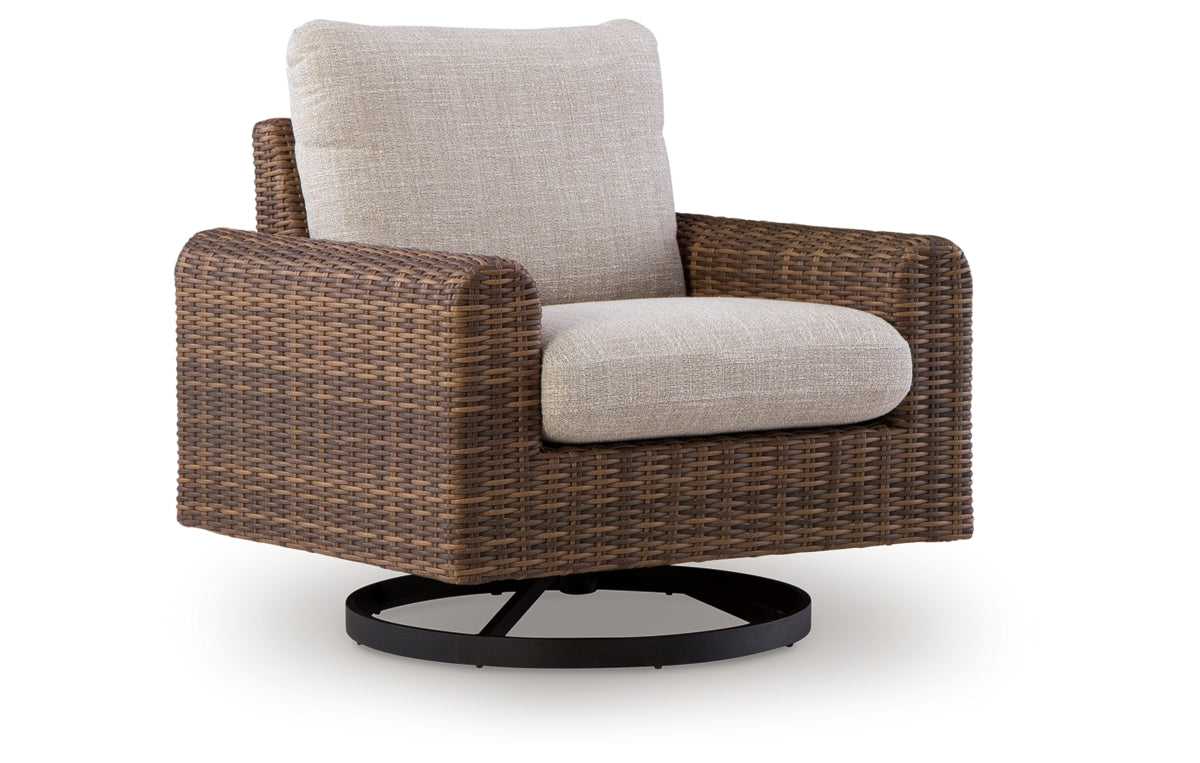 Dolan Creek Outdoor Swivel Lounge Chair with Cushion