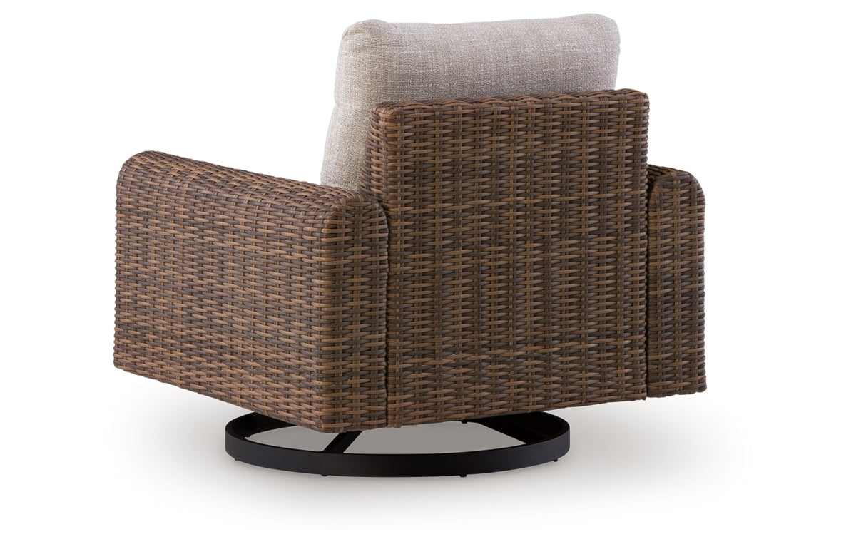 Dolan Creek Outdoor Swivel Lounge Chair with Cushion