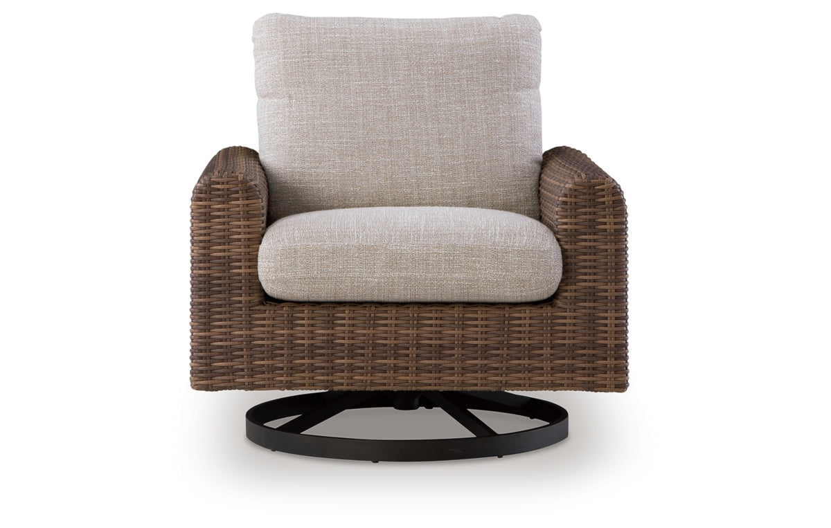 Dolan Creek Outdoor Swivel Lounge Chair with Cushion