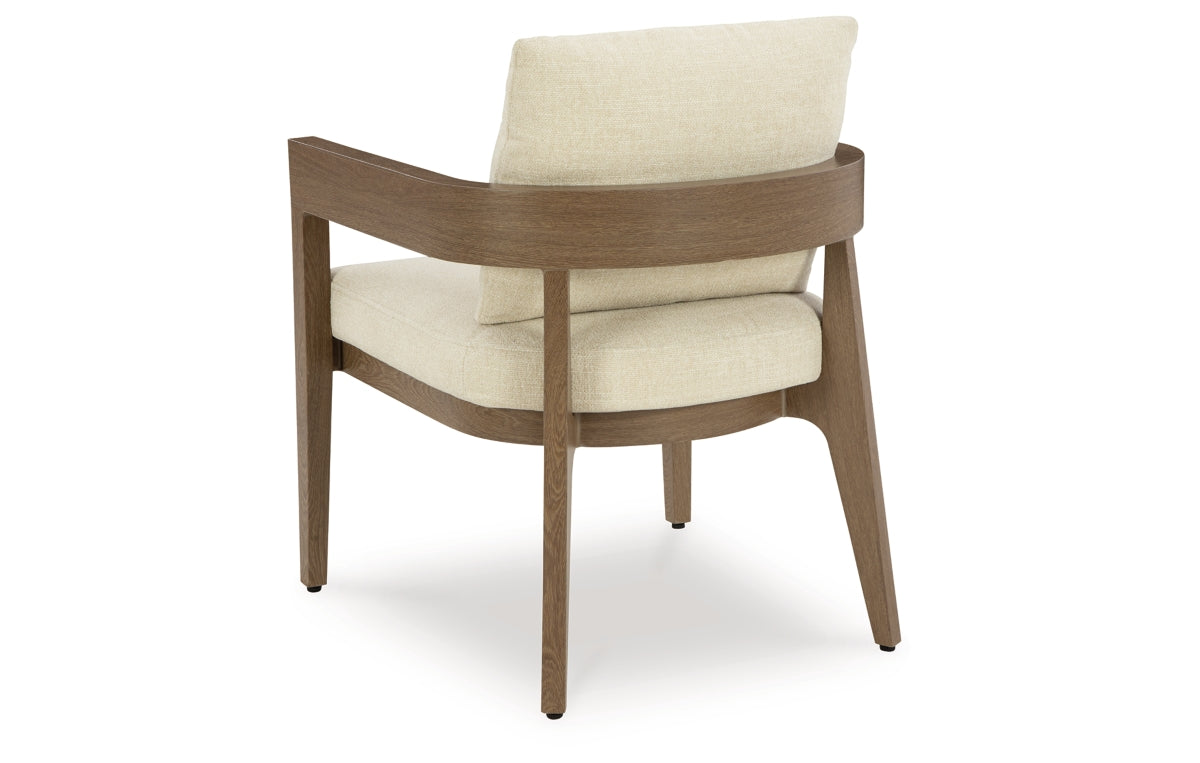 Serene Bay Outdoor Dining Arm Chair with Cushion (Set of 2)
