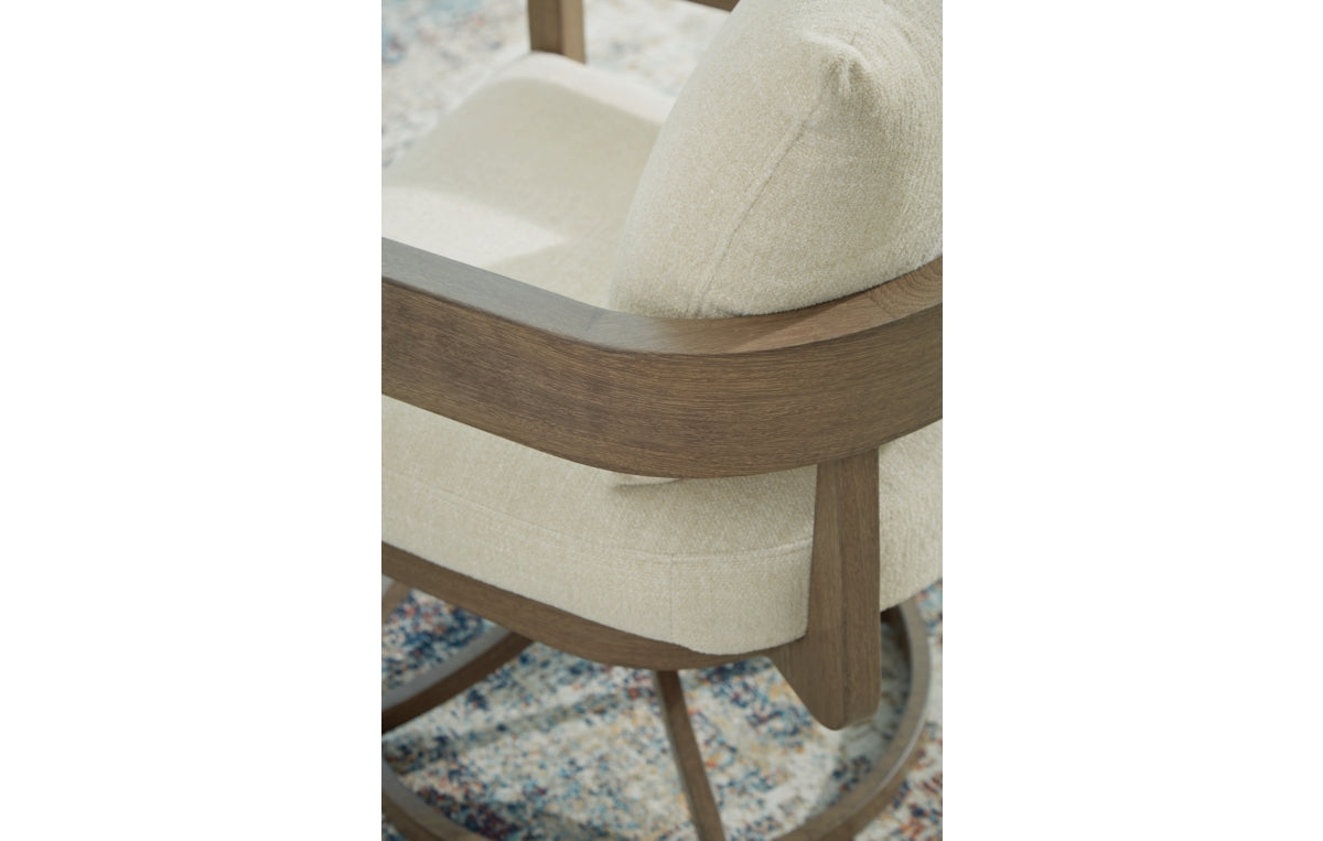 Serene Bay Outdoor Swivel Dining Chair with Cushion (Set of 2)