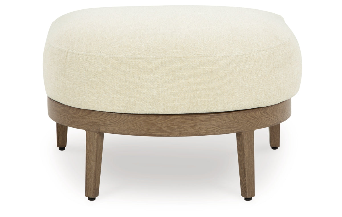Serene Bay Outdoor Ottoman with Cushion