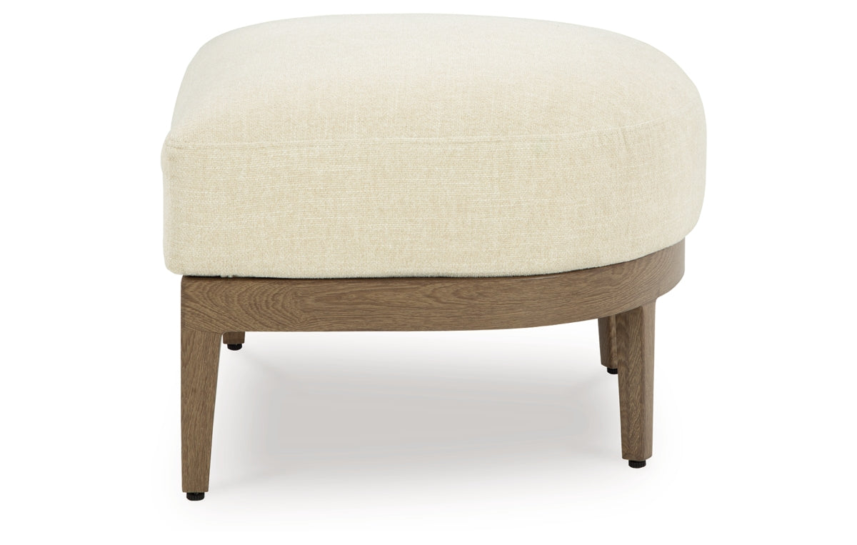 Serene Bay Outdoor Ottoman with Cushion