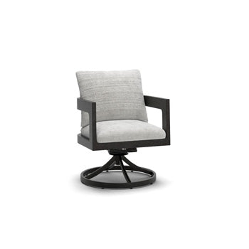 Salina Bay Outdoor Swivel Chair with Cushion (Set of 2)