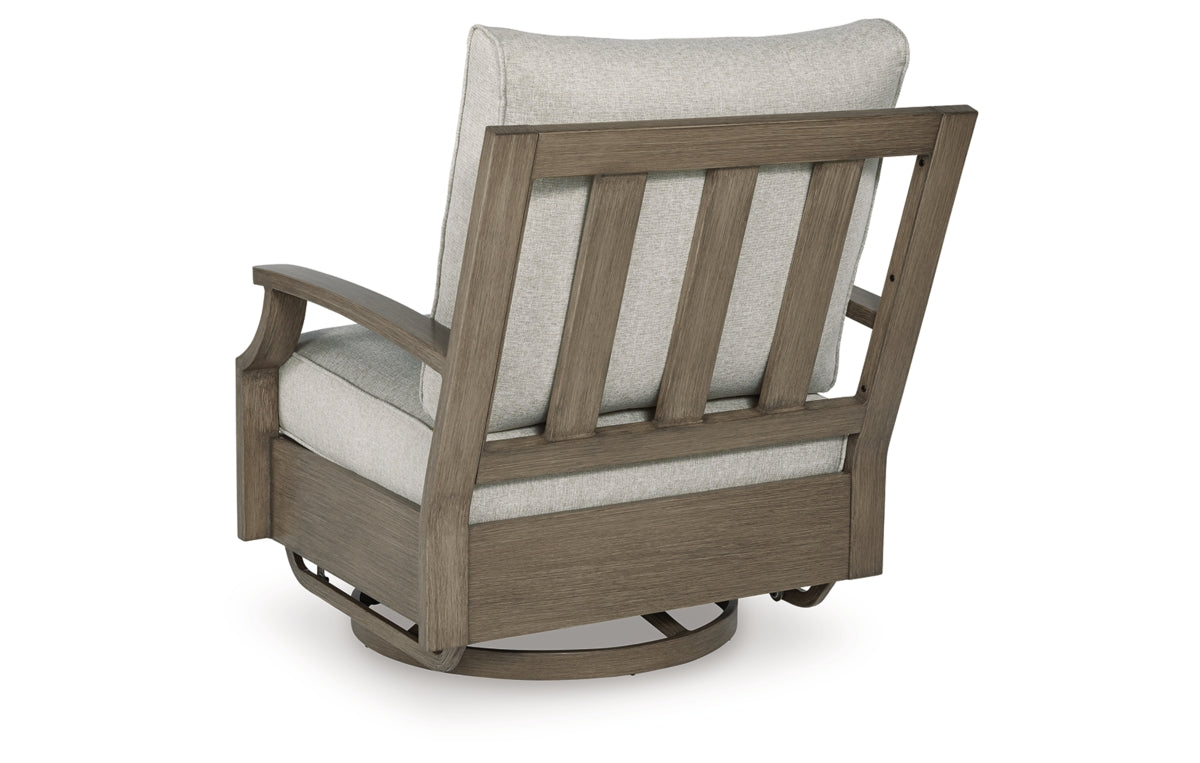 Rainier Ranch Outdoor Swivel Glider Chair with Cushion