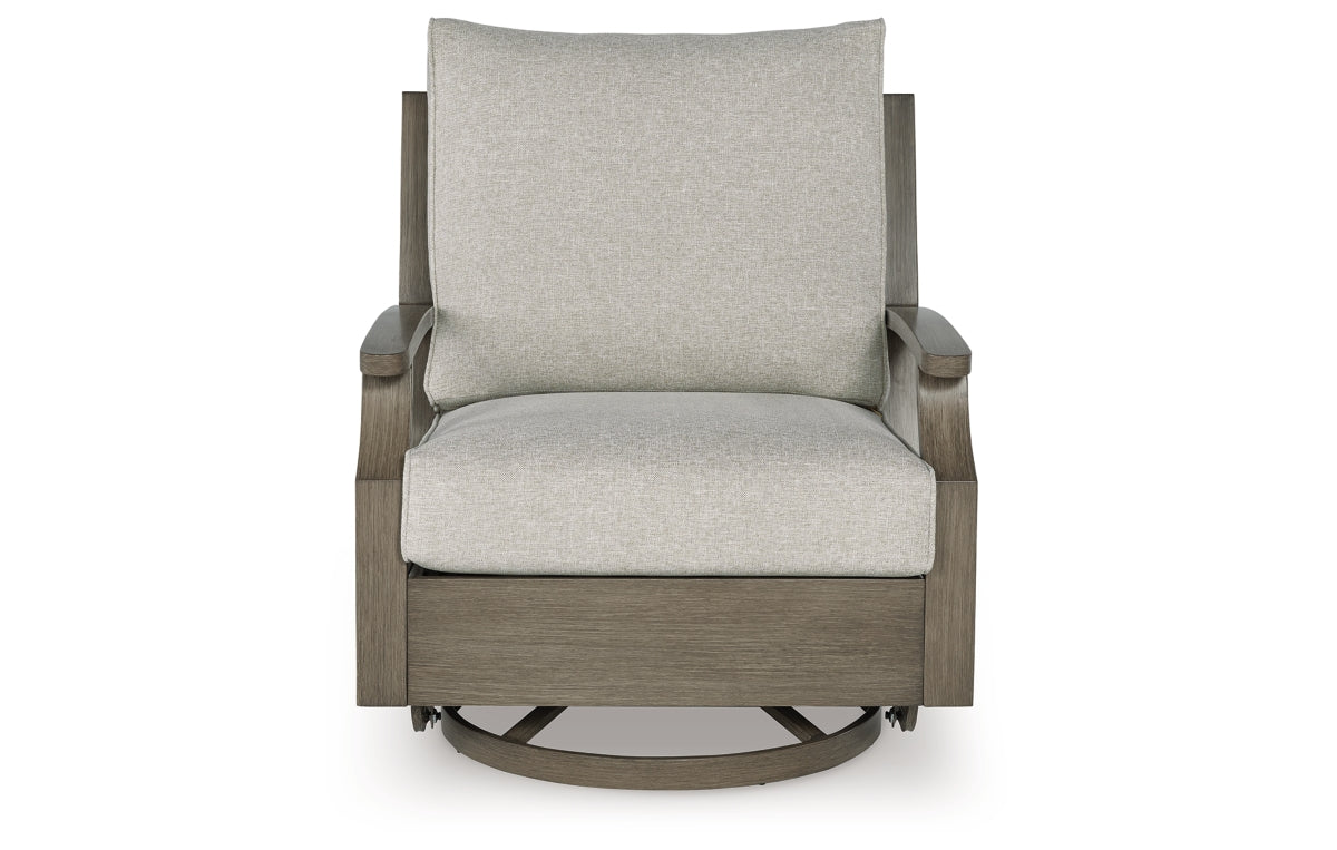 Rainier Ranch Outdoor Swivel Glider Chair with Cushion