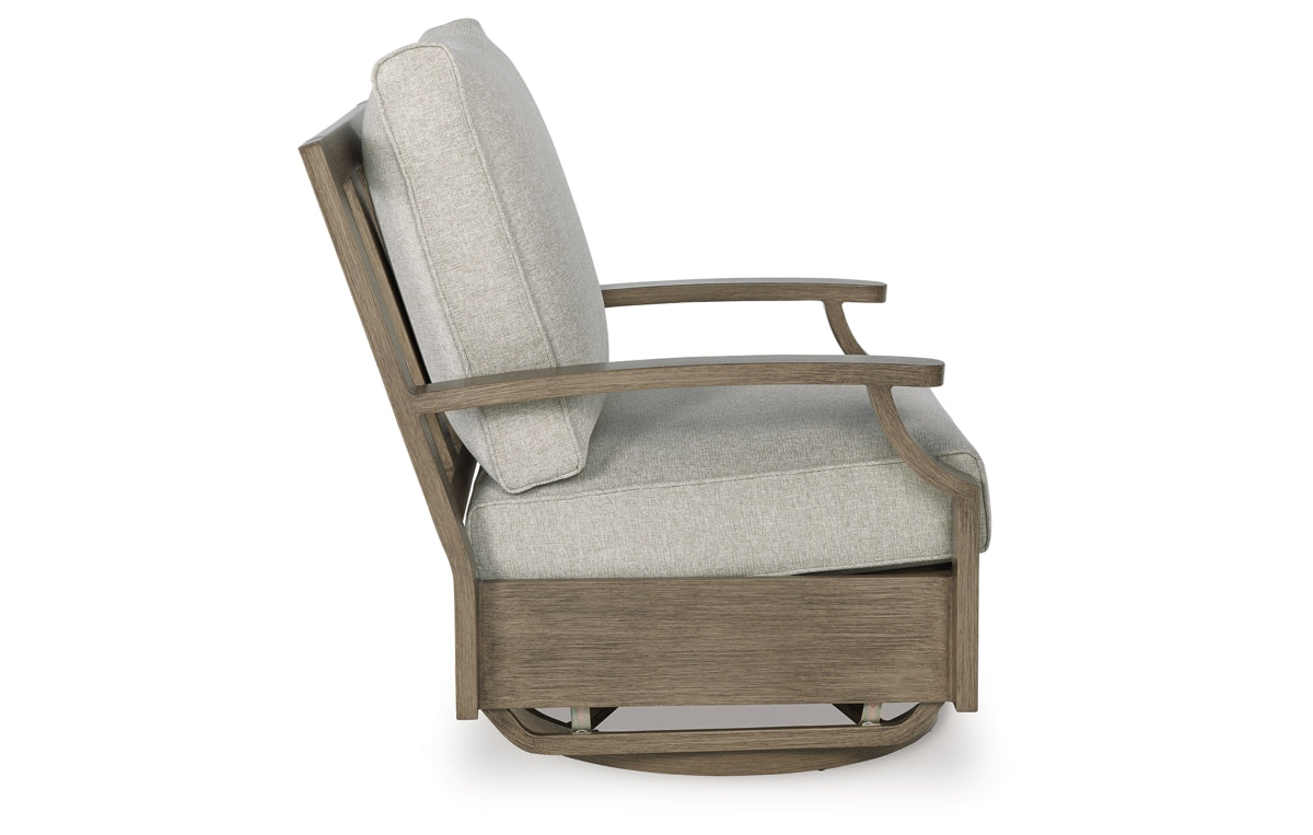 Rainier Ranch Outdoor Swivel Glider Chair with Cushion