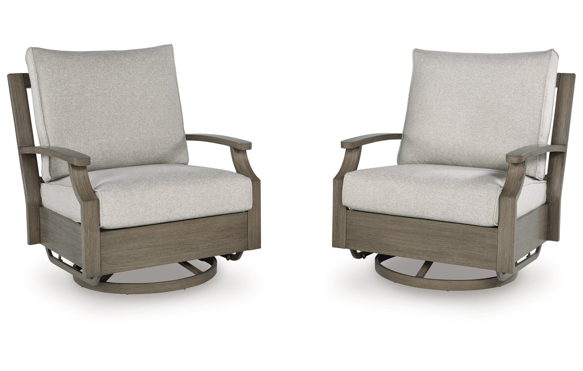 Rainier Ranch Outdoor Swivel Glider Chair with Cushion