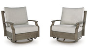 Rainier Ranch Outdoor Swivel Glider Chair with Cushion