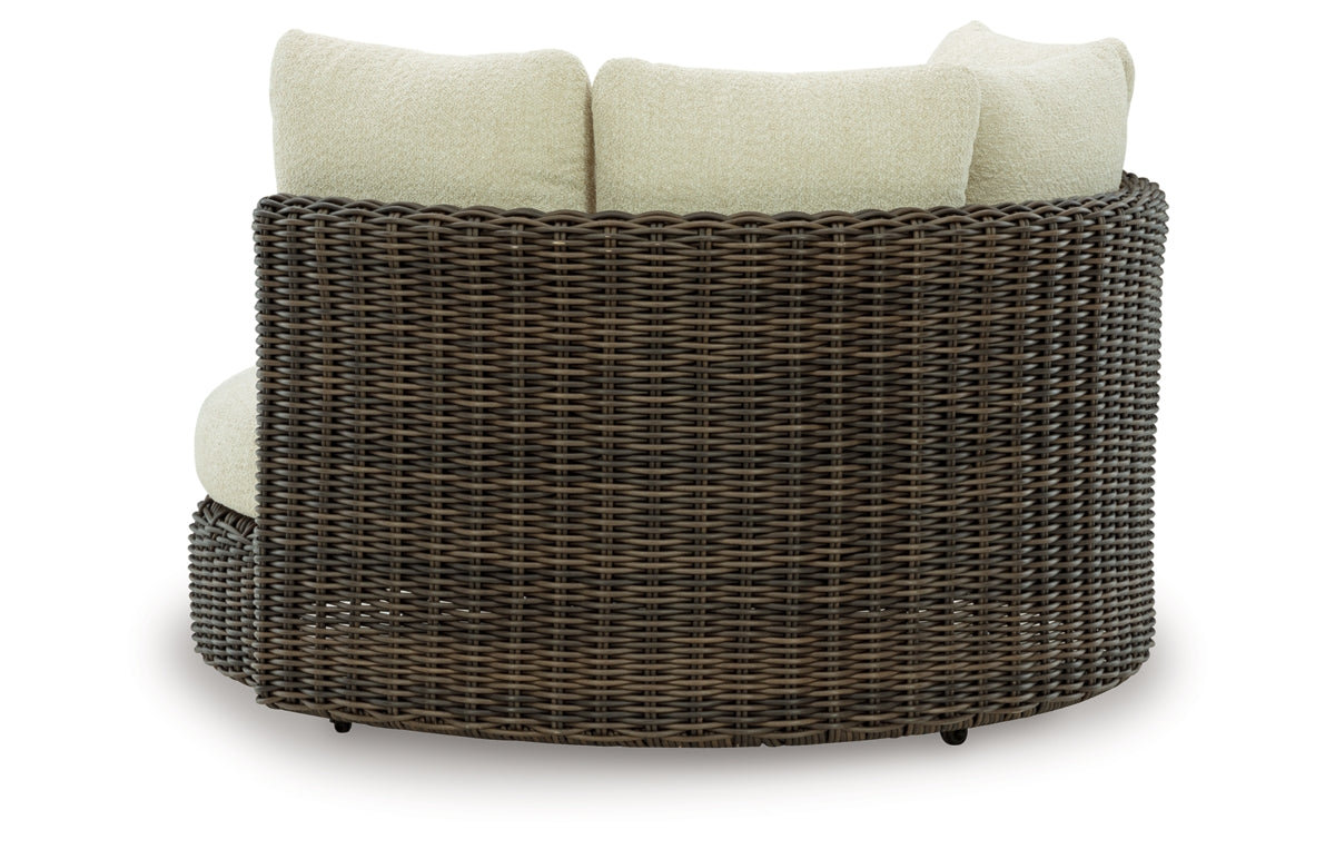 Kimora Outdoor Swivel Lounge Chair with Cushion