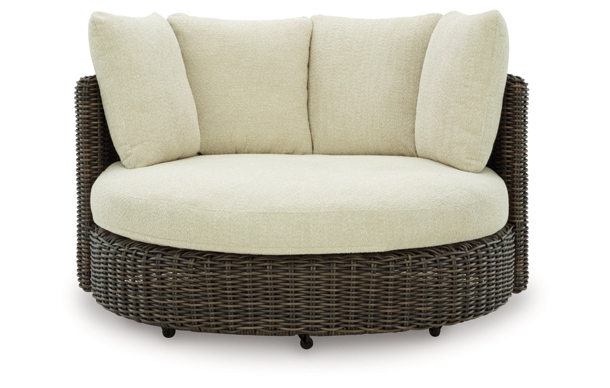 Kimora Outdoor Swivel Lounge Chair with Cushion
