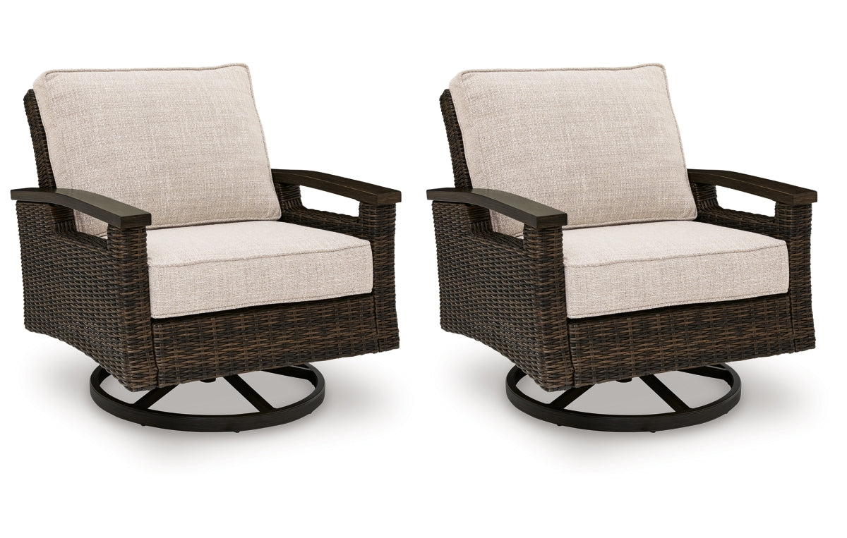 Monterey Point Outdoor Swivel Lounge Chair (Set of 2)