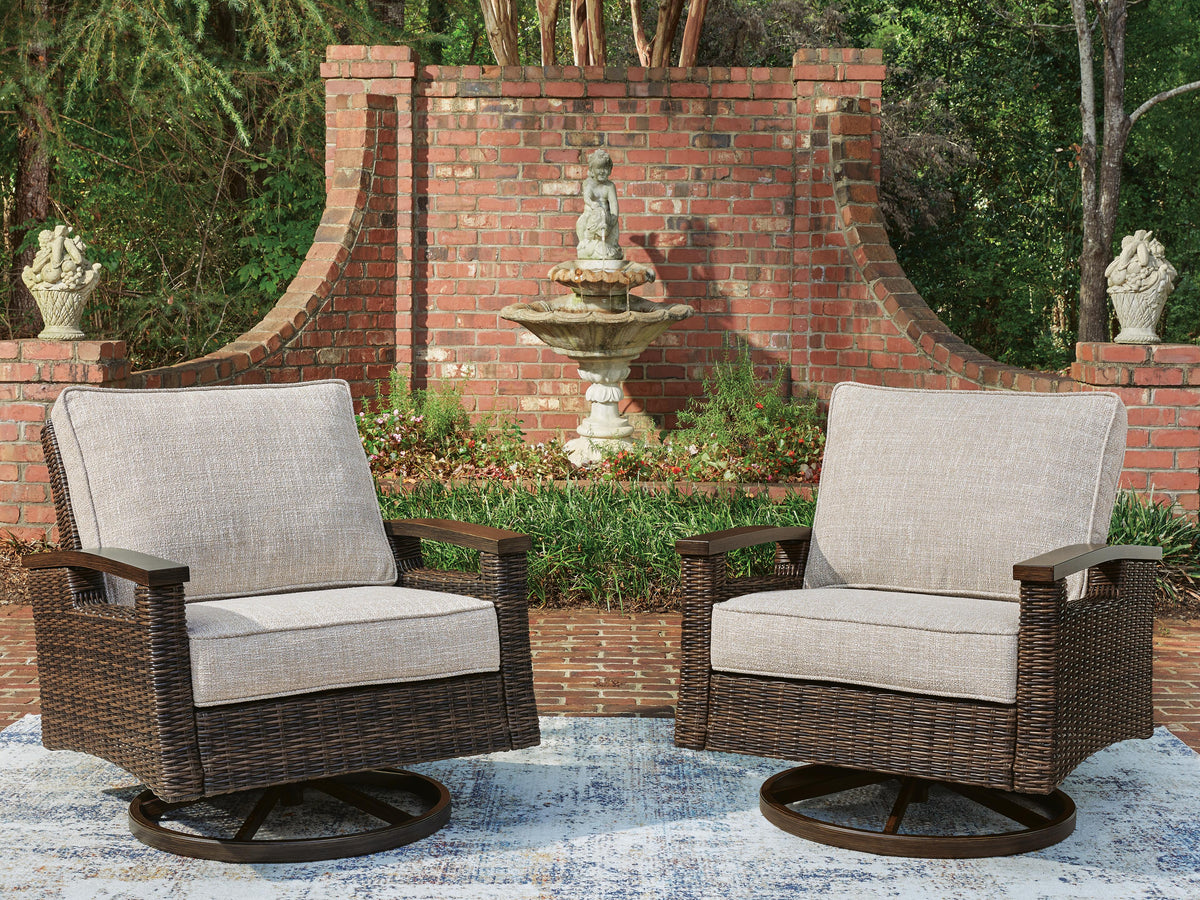 Monterey Point Outdoor Swivel Lounge Chair (Set of 2)