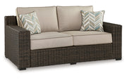 Coastline Bay Outdoor Loveseat with Cushion
