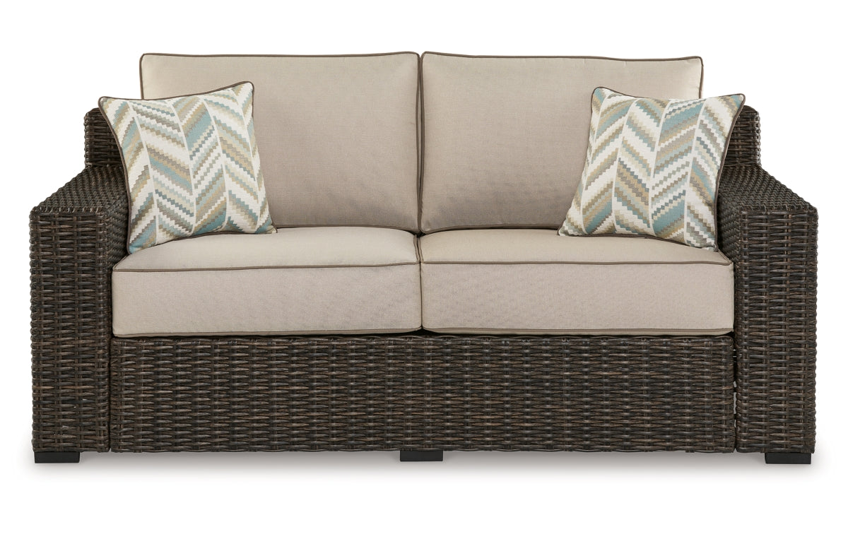 Coastline Bay Outdoor Loveseat with Cushion