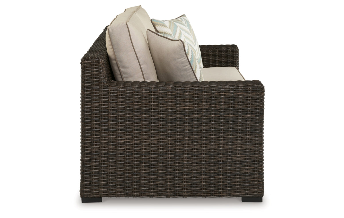 Coastline Bay Outdoor Loveseat with Cushion