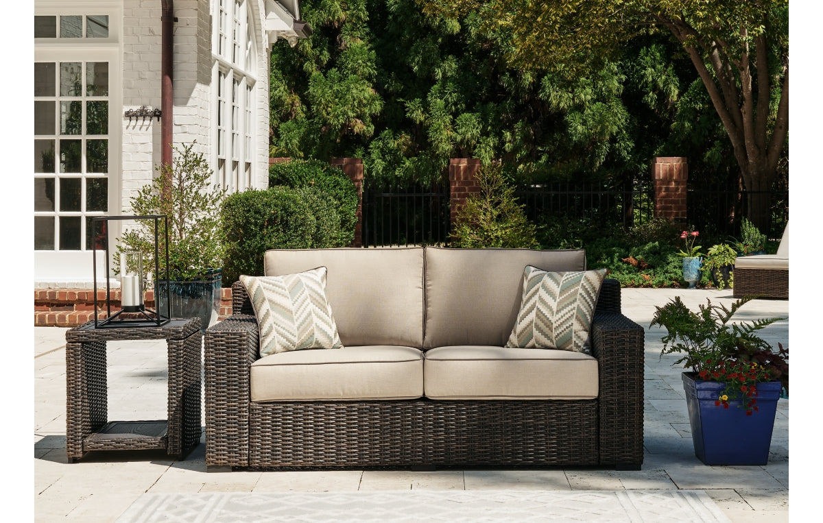 Coastline Bay Outdoor Loveseat with Cushion