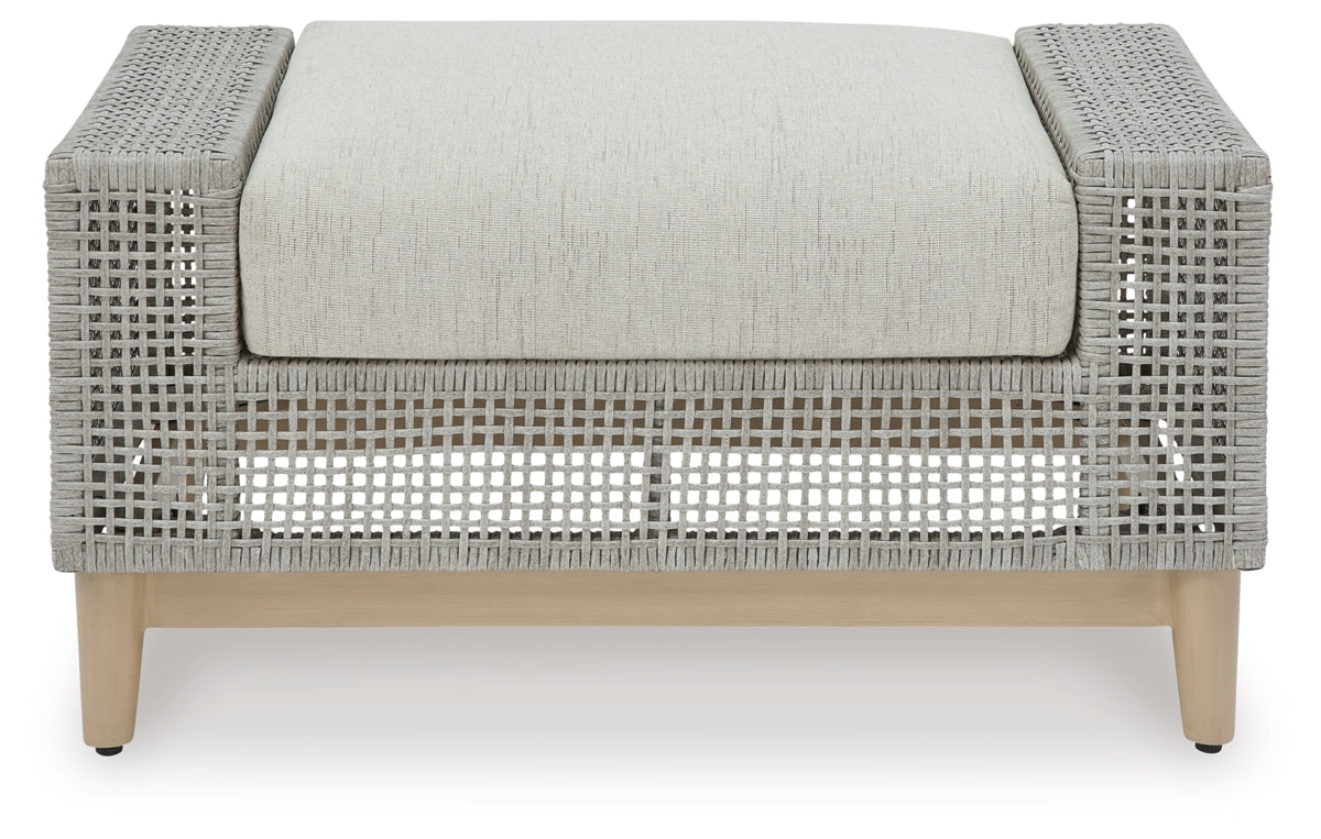 Seton Creek Outdoor Ottoman with Cushion