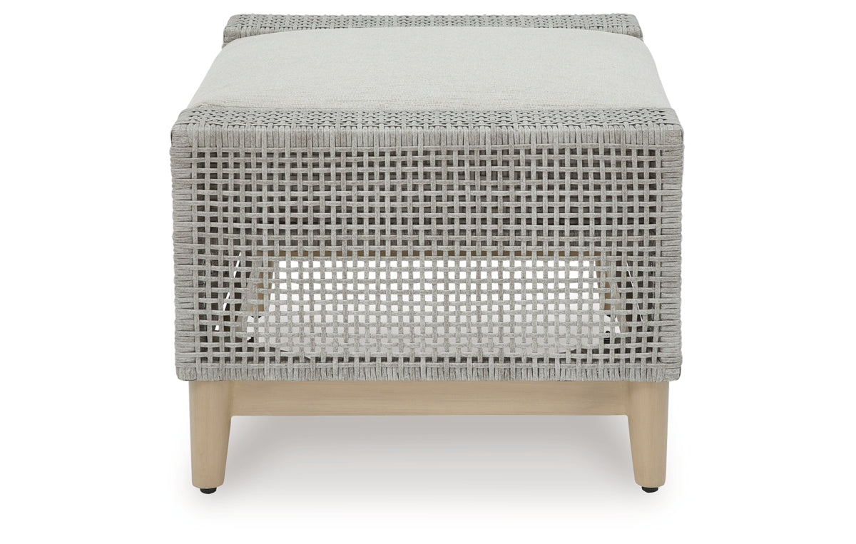 Seton Creek Outdoor Ottoman with Cushion