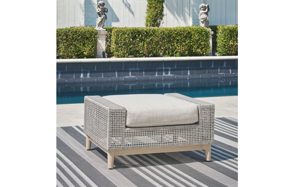 Seton Creek Outdoor Ottoman with Cushion