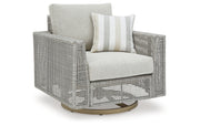 Seton Creek Outdoor Swivel Lounge with Cushion