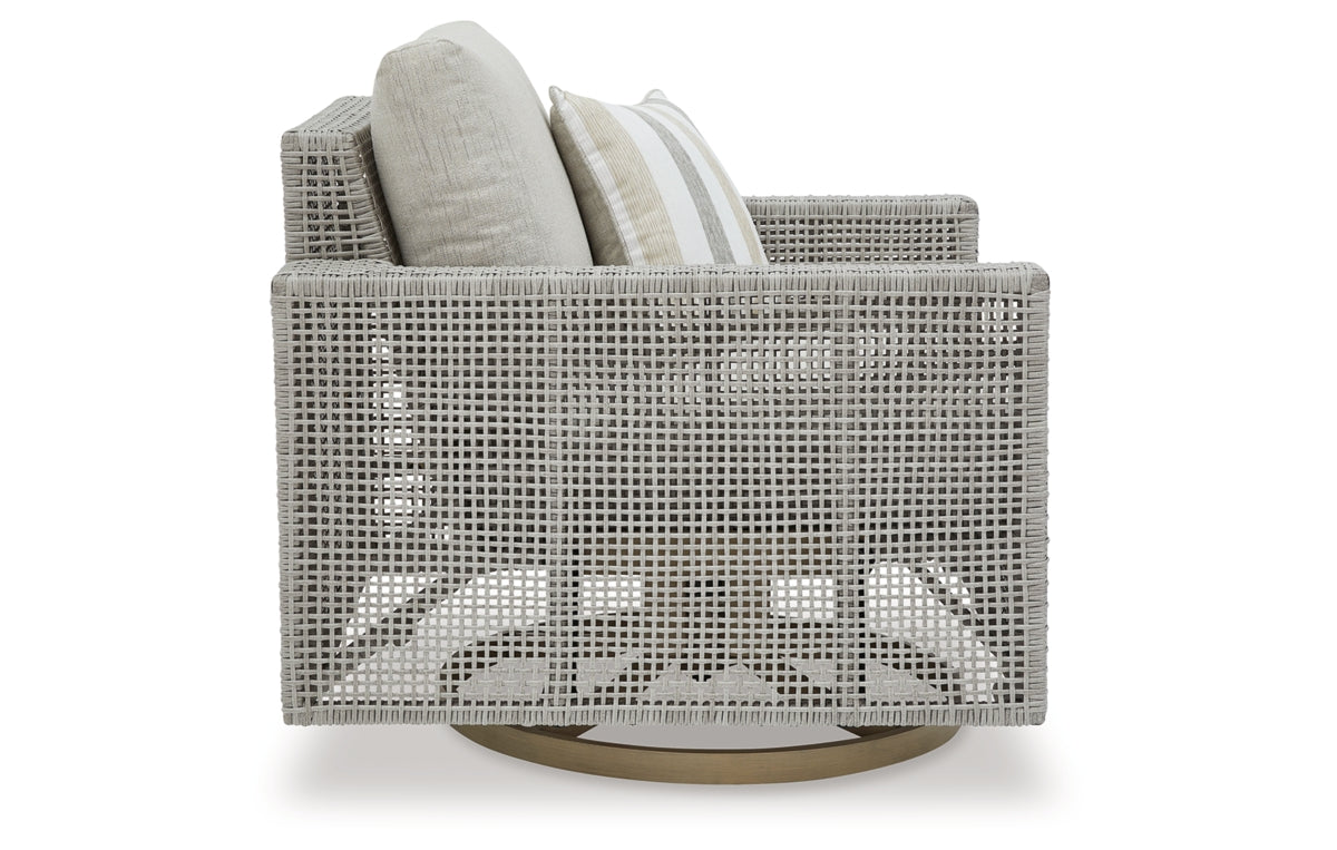 Seton Creek Outdoor Swivel Lounge with Cushion