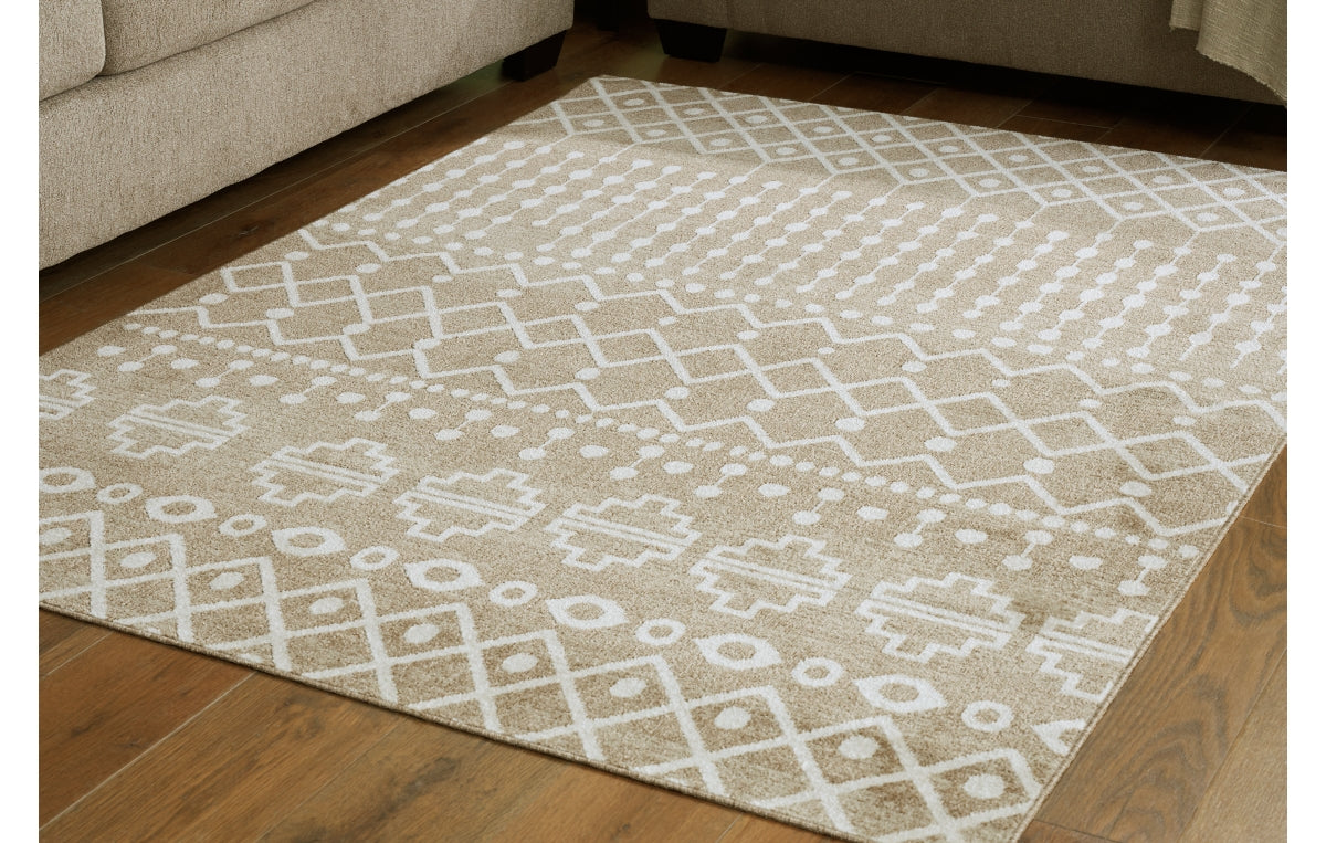 Bunchly 4'11" x 7'2" Washable Rug