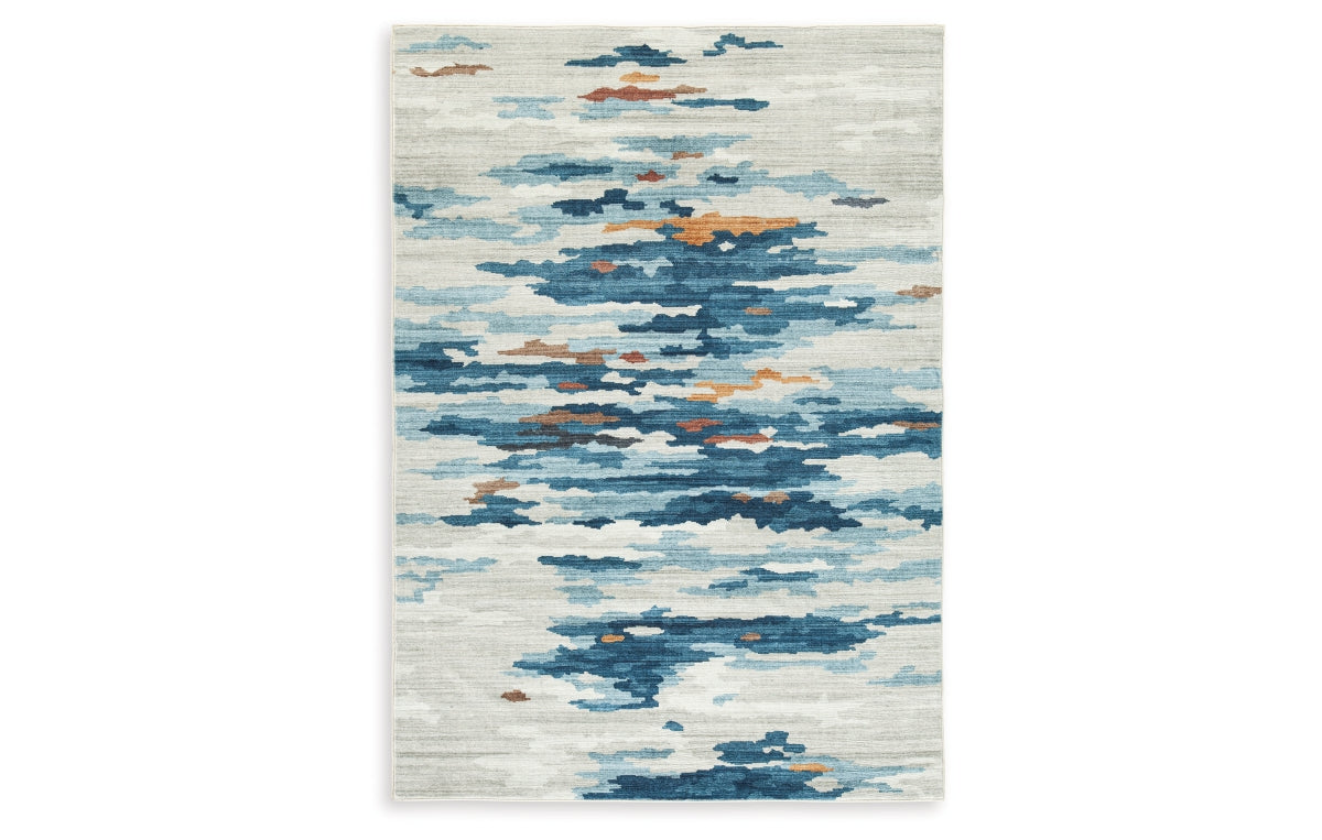 Vinlett 5' x 7' Washable Rug