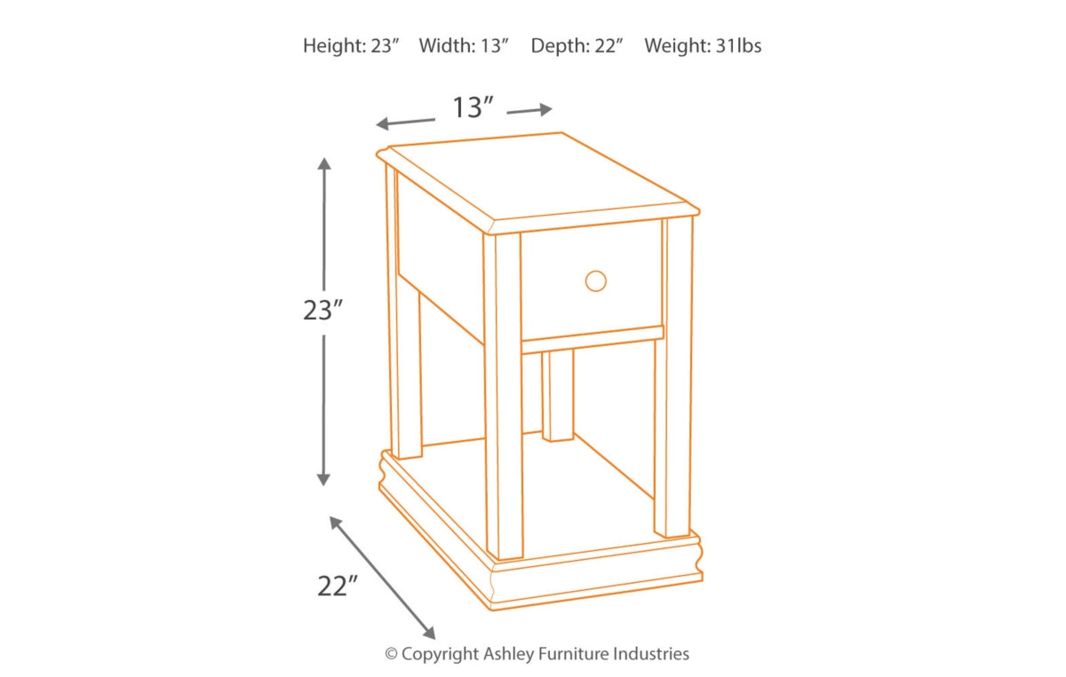 Breegin Chairside End Table