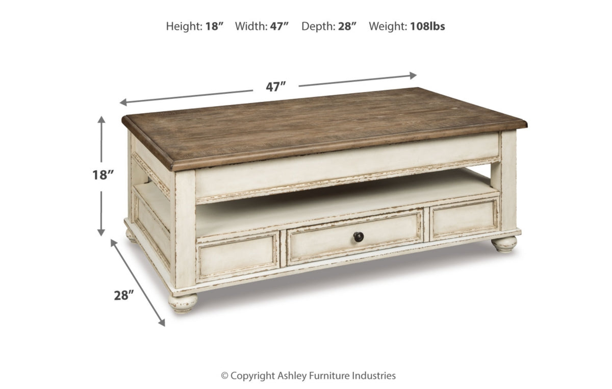 Realyn Coffee Table with Lift Top