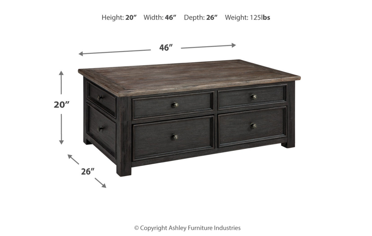 Tyler Creek Coffee Table with Lift Top