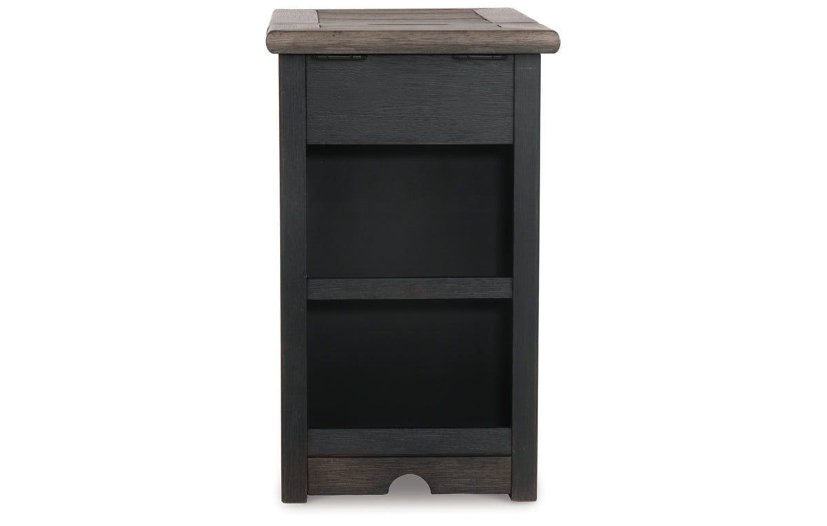 Tyler Creek Chairside End Table with USB Ports & Outlets