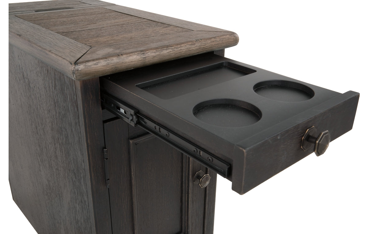 Tyler Creek Chairside End Table with USB Ports & Outlets