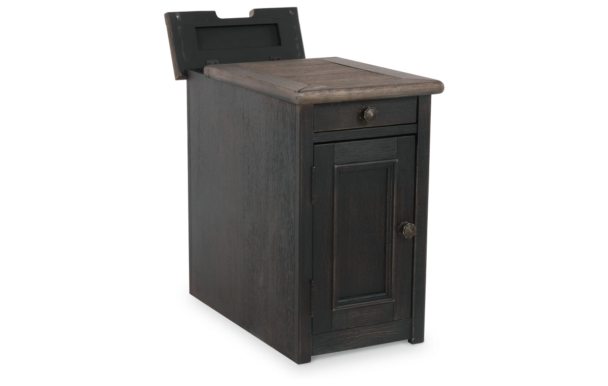 Tyler Creek Chairside End Table with USB Ports & Outlets